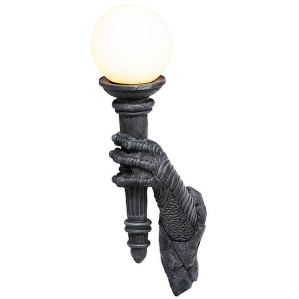 Unique Dragon Claw Wall Sconce Lighting Lamp Sculpture Gothic Torchiere